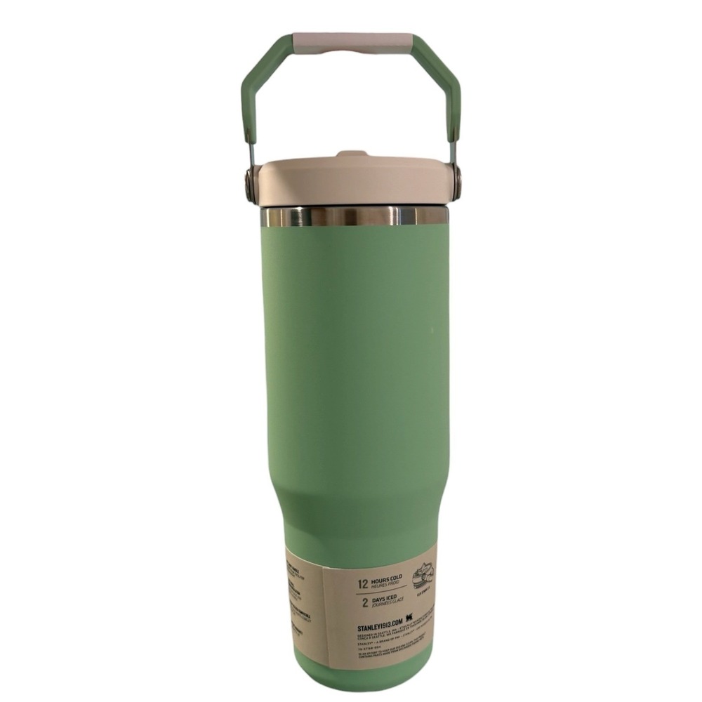 Stanley IceFlow Flip Straw Tumbler 30oz Sea Glass Plume Water Bottle